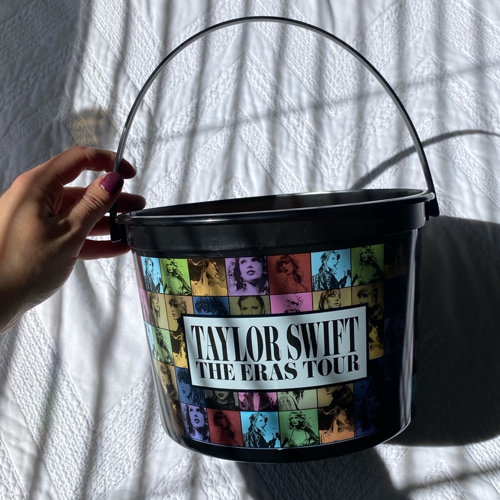 Taylor Swift The Eras Tour plastic popcorn movie theater bucket merch